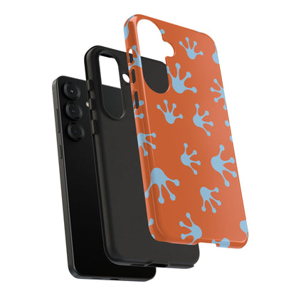 Frog Print Phone Case - Tough Cases, Orange Frog Design, Unique Gift, Fun Accessories, Vibrant Phone Cases, Cool Cases