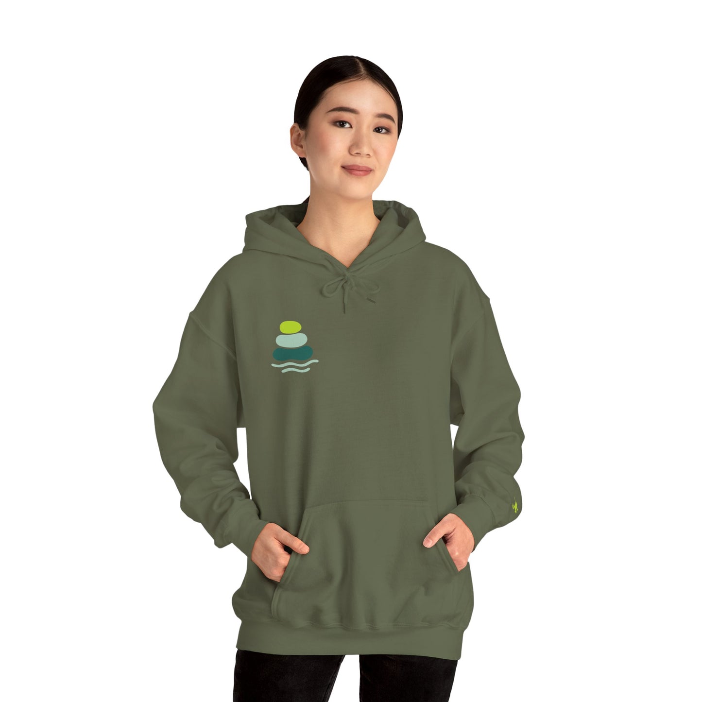 Nature-Inspired Unisex Hooded Sweatshirt, Comfortable Pullover, Casual Clothing, Eco-Friendly Gift, Chill Vibe Hoodie, Relaxing Outfit
