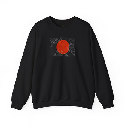 Minimalist Sunset Crewneck Sweatshirt, Cozy Unisex Sweater for Everyday Wear, Gift for Fall, Layering Essential