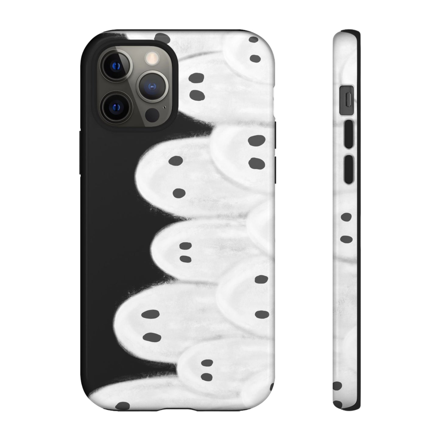 Painted Ghosts Phone Case | Ghostly Tough Phone Case for Spooky Style, Halloween Gift, Phone Cover, Ghost Theme, Unique Accessory, Spooky Season, Viral Painted Ghosts Inspired Design