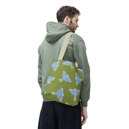Butterfly Print Tote Bag, Eco-Friendly Shopping Bag, Gift for Nature Lovers, Sustainable Beach Tote, Spring Fashion Accessory