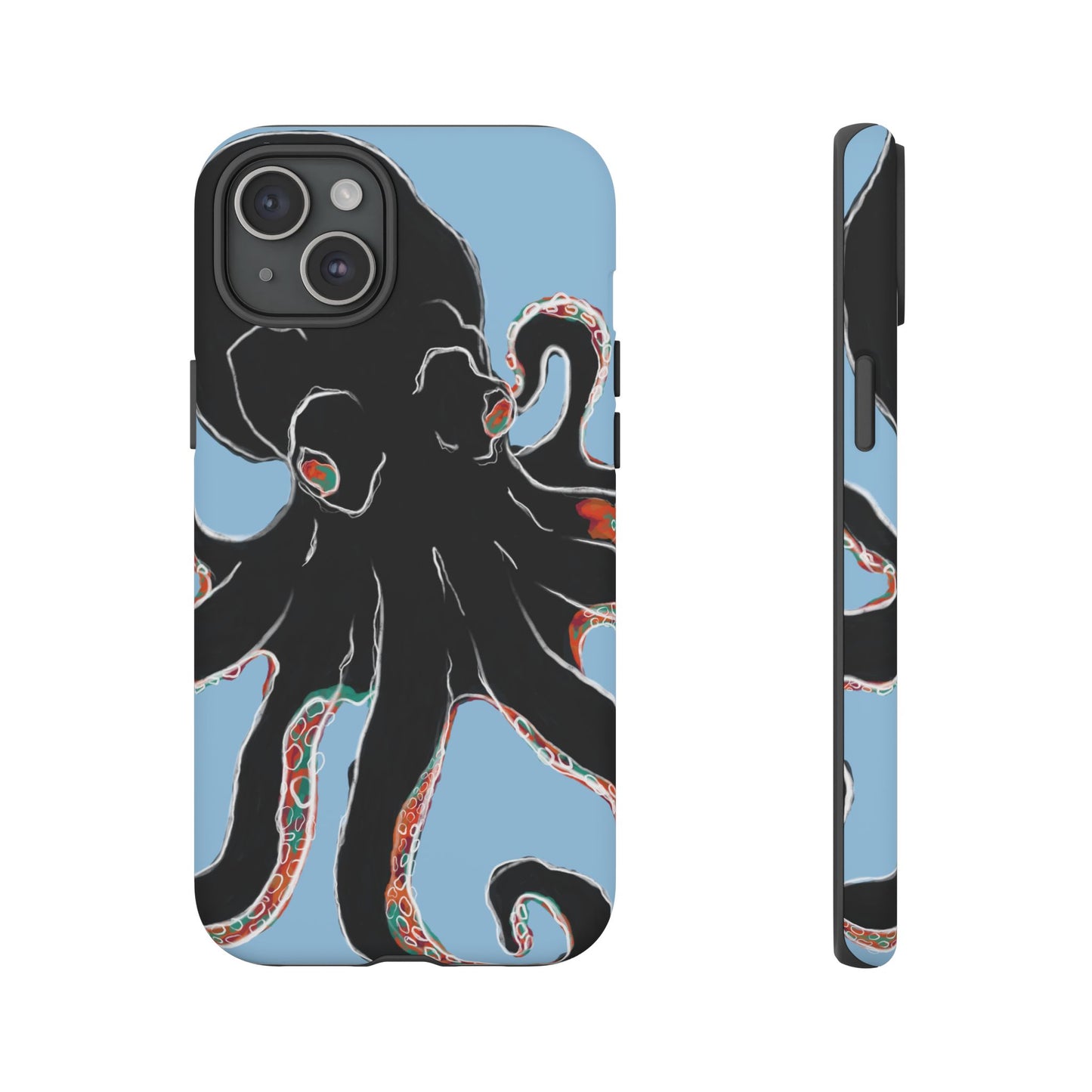 Octopus Tough Phone Case, Sea Creature Design, Ocean Lover Gift, Unique Phone Cover, Underwater Artwork