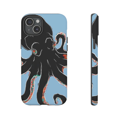 Octopus Tough Phone Case, Sea Creature Design, Ocean Lover Gift, Unique Phone Cover, Underwater Artwork