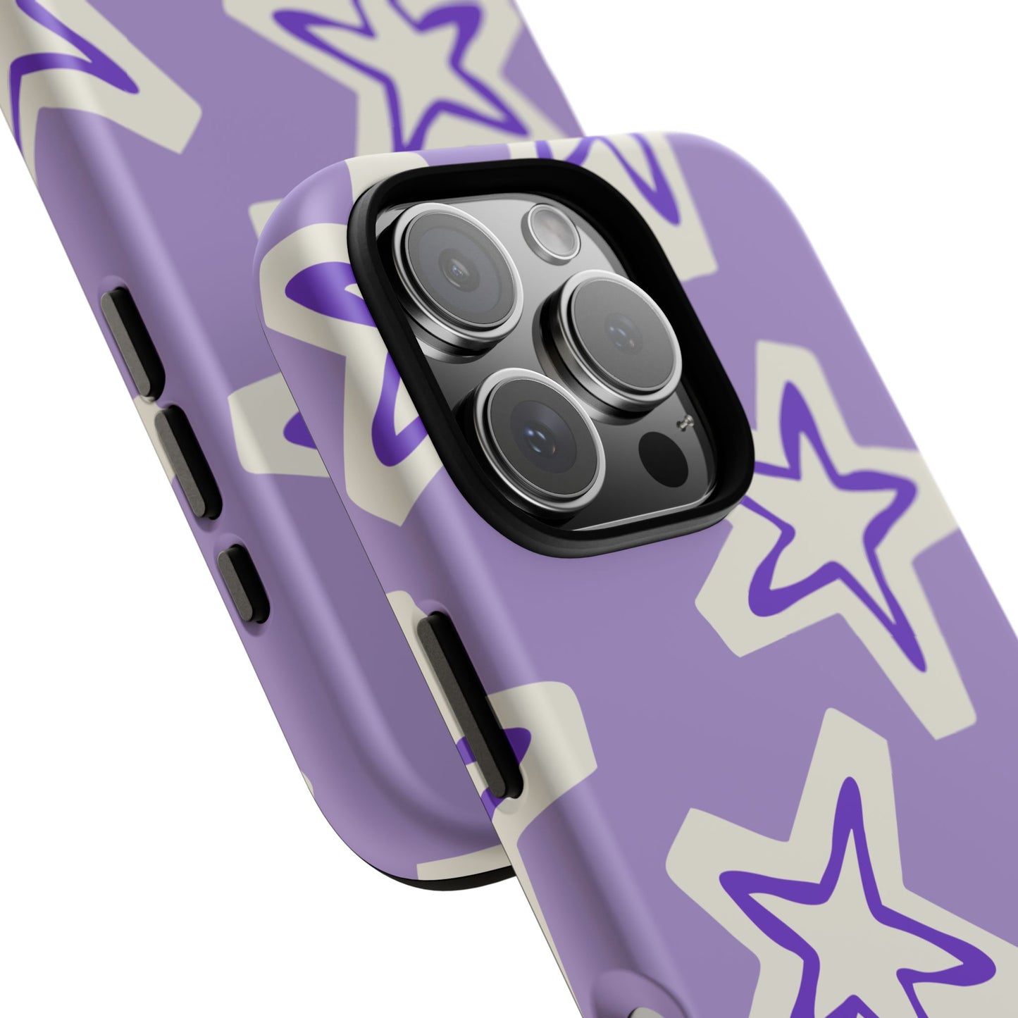 Starry Pattern Phone Case, Cute Star Design, Tough Phone Cover, Gifts for Her, Stylish Phone Accessory