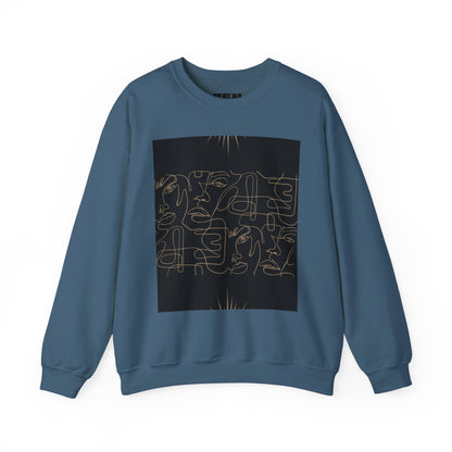 Stylish Unisex Crewneck Sweatshirt - Modern Art Design, Cozy Gift for Him/Her, Perfect for Fall, Casual Wear, Art Lovers, Abstract, Minimalist, Autumn Vibes