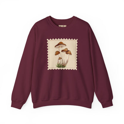 Mushroom Vibes Unisex Crewneck Sweatshirt - Cozy Fashion, Nature Lover Gift, Fall Outfit, Eco-Friendly Style, Perfect for Autumn, Artsy Sweatshirts, Premium, Nature-inspired Crewnecks