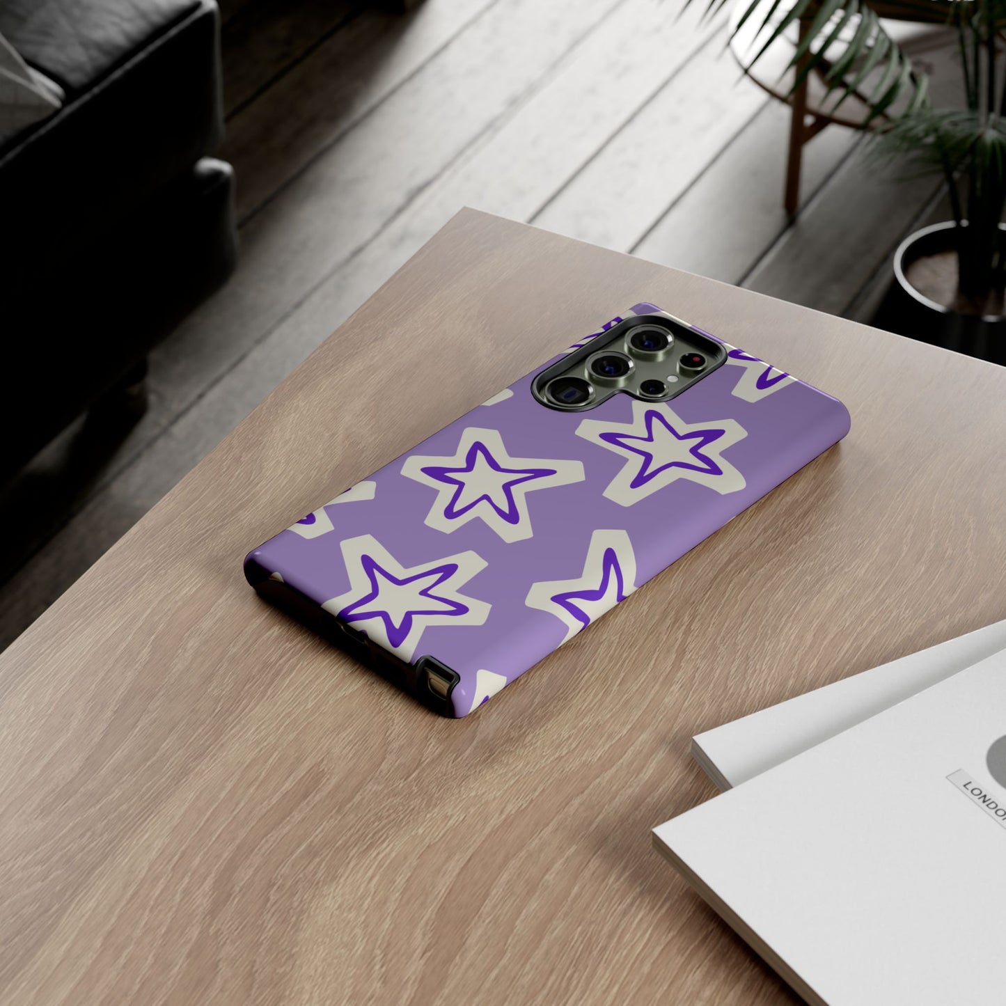 Starry Pattern Phone Case, Cute Star Design, Tough Phone Cover, Gifts for Her, Stylish Phone Accessory