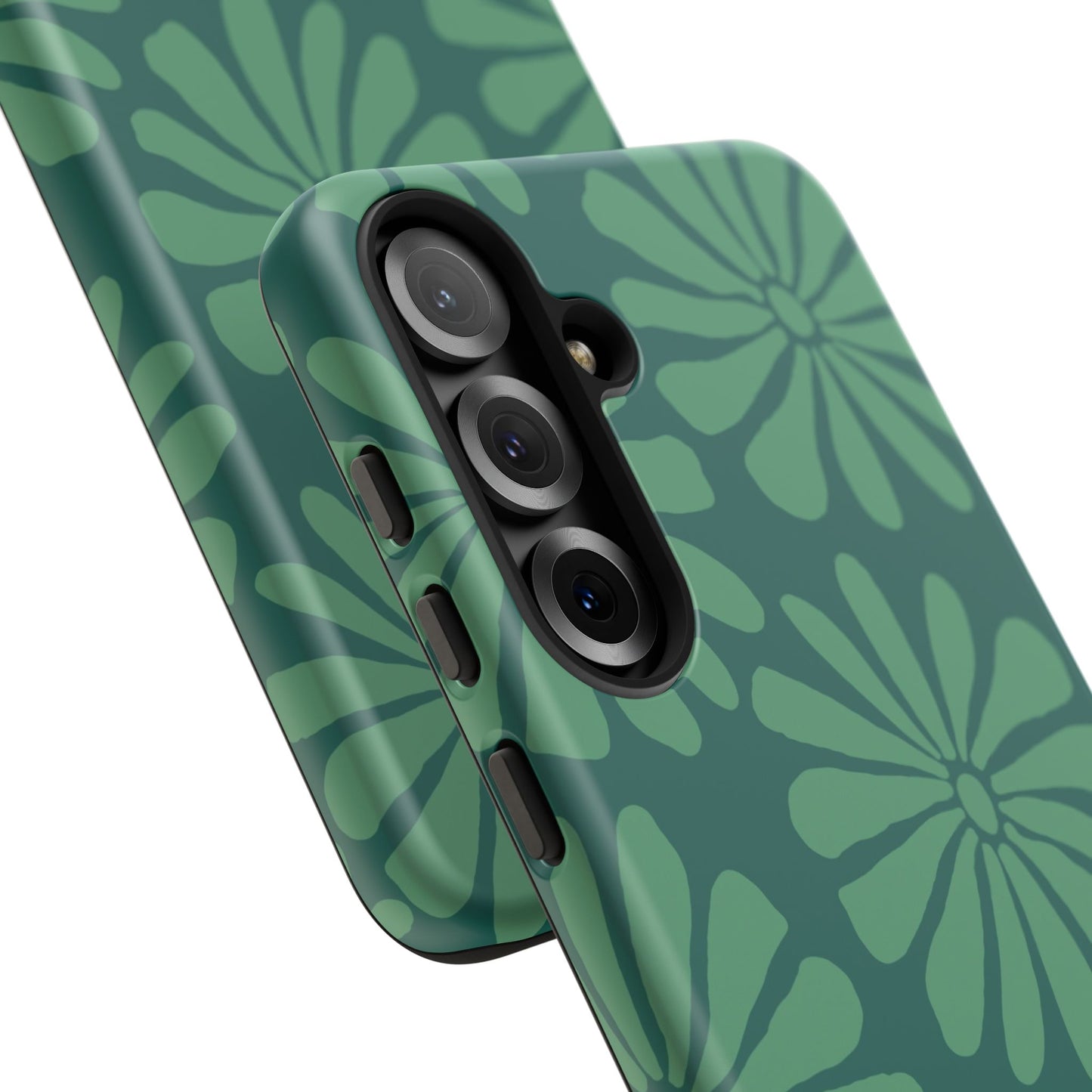 Stylish iPhone Case, Floral Phone Cover, Tough Phone Cases, Green Daisy Design, Unique Gift for Her, Spring Accessories