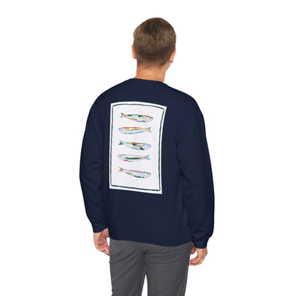 Funky Fish Crewneck Sweatshirt - Zen Frog Cozy & Calm Vibes for All, Perfect Gift for Nature Lovers, Relaxation, and Casual Wear