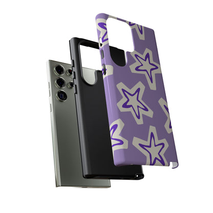Starry Pattern Phone Case, Cute Star Design, Tough Phone Cover, Gifts for Her, Stylish Phone Accessory