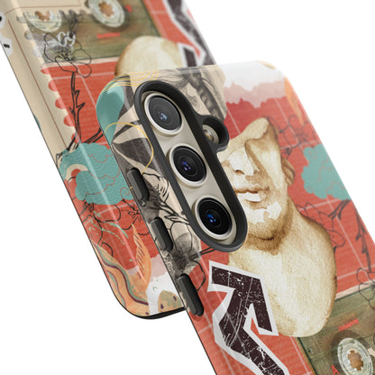Artistic iPhone Case, Tough Cases with Vintage Design, Unique Phone Cover, Gift for Art Lovers, Protective Case for All Occasions, Vintage Collage Art