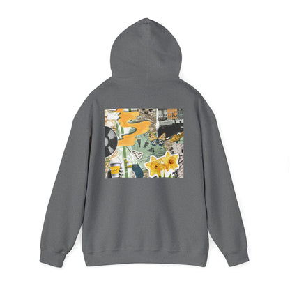 Lotus Flower Unisex Hoodie: Cozy Sweatshirt, Gift for Yoga Lovers, Meditation Apparel, Casual Streetwear, Nature-Inspired Wear, Artsy Collage, Cool Crewnecks