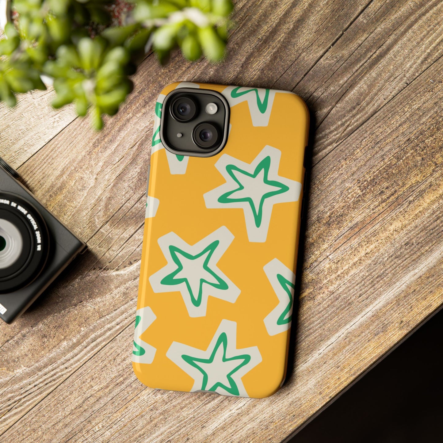 Retro Star Pattern Phone Case | Tough Cases, Colorful Cover for Phones, Phone Accessories, Gift for Her, Trendy Cases