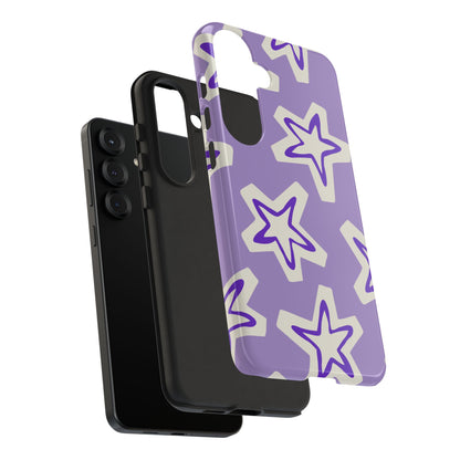 Starry Pattern Phone Case, Cute Star Design, Tough Phone Cover, Gifts for Her, Stylish Phone Accessory