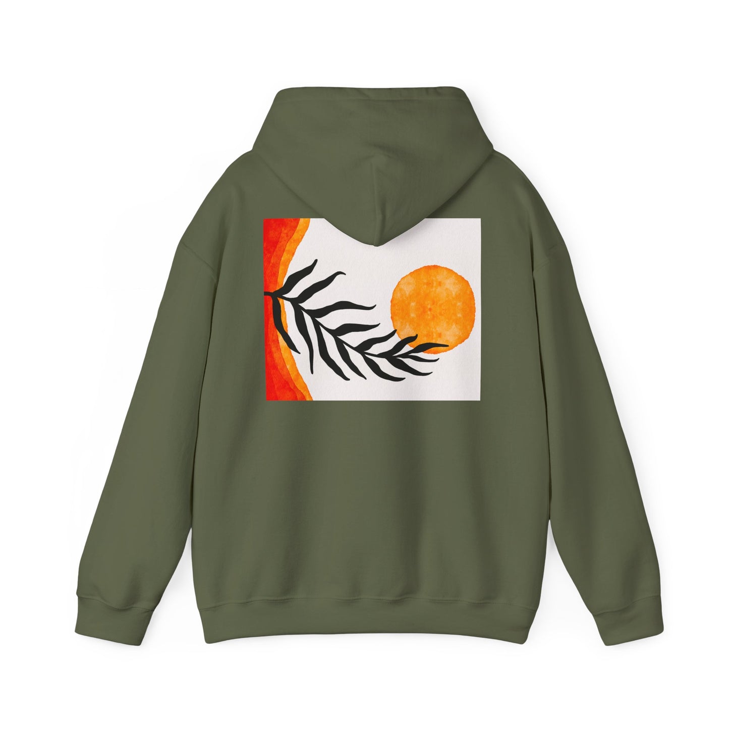 Lotus and Sunset Unisex Hoodie - Cozy Gift for Mindfulness, Meditation, or Nature Lovers, Perfect for Fall and Winter