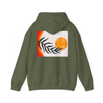 Lotus and Sunset Unisex Hoodie - Cozy Gift for Mindfulness, Meditation, or Nature Lovers, Perfect for Fall and Winter