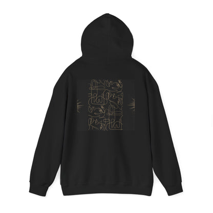 Lotus Design Hooded Sweatshirt, Unisex Hoodie, Cozy Fashion, Yoga Gift, Spiritual Apparel, Meditation Wear, Gift for Him, Gift for Her, Fall Crewneck, Autumn Vibes