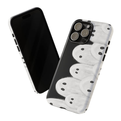 Painted Ghosts Phone Case | Ghostly Tough Phone Case for Spooky Style, Halloween Gift, Phone Cover, Ghost Theme, Unique Accessory, Spooky Season, Viral Painted Ghosts Inspired Design