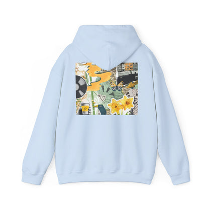 Lotus Flower Unisex Hoodie: Cozy Sweatshirt, Gift for Yoga Lovers, Meditation Apparel, Casual Streetwear, Nature-Inspired Wear, Artsy Collage, Cool Crewnecks