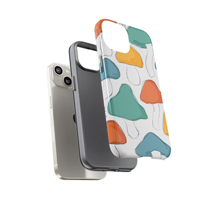 Mushroom Phone Case with Colorful Design, Tough Cases, Floral Tech Accessories, Gift for Nature Lovers, Trending Phone Cover