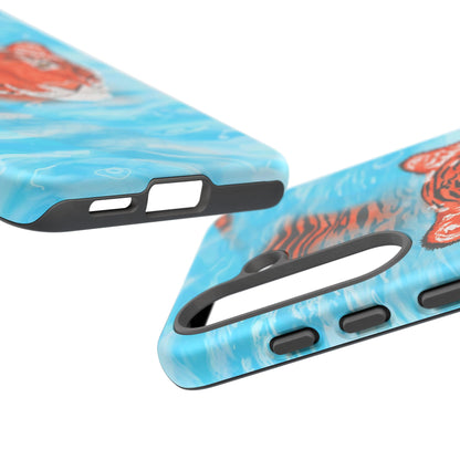 Vibrant Tiger Phone Case, Wildlife Lover Gift, Phone Accessories, Animal Print Case, Summer Vibe, Cool Phone Cover