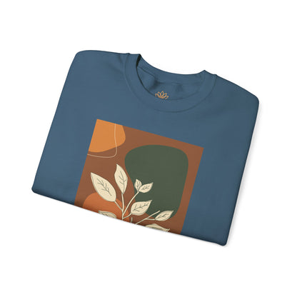 Botanical Print Crewneck Sweatshirt | Cozy Unisex Sweatshirt, Fall Fashion, Casual Wear, Gift for Her, Botanical Art