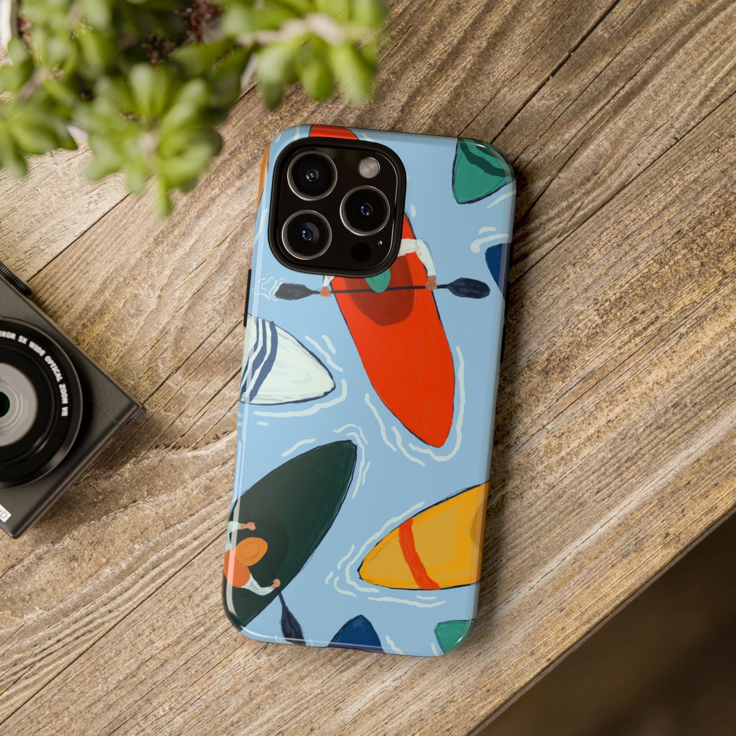 Kayak Phone Case - Tough Cases for Outdoor Enthusiasts, Birthday Gifts, Adventure Gear, Kayaking Accessories, Nature Lover Decor, Artsy Phone Cases