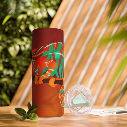 Colorful Animal Print Tumbler, 20oz, Eco-Friendly Travel Mug, Unique Gift for Wildlife Lovers, Party or Everyday Use, Stylish Drinkware