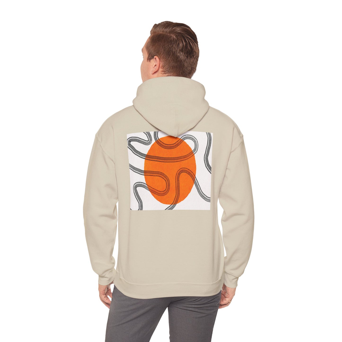 Lotus & Sun Graphic Hoodie - Cozy Unisex Sweatshirt, Trendy Casual Wear, Yoga Gift, Inspirational Apparel, Relaxed Style