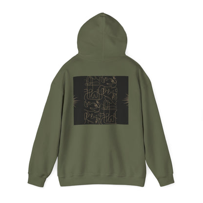 Lotus Design Hooded Sweatshirt, Unisex Hoodie, Cozy Fashion, Yoga Gift, Spiritual Apparel, Meditation Wear, Gift for Him, Gift for Her, Fall Crewneck, Autumn Vibes